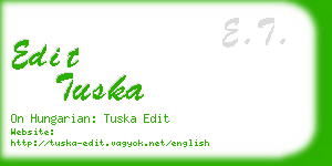 edit tuska business card